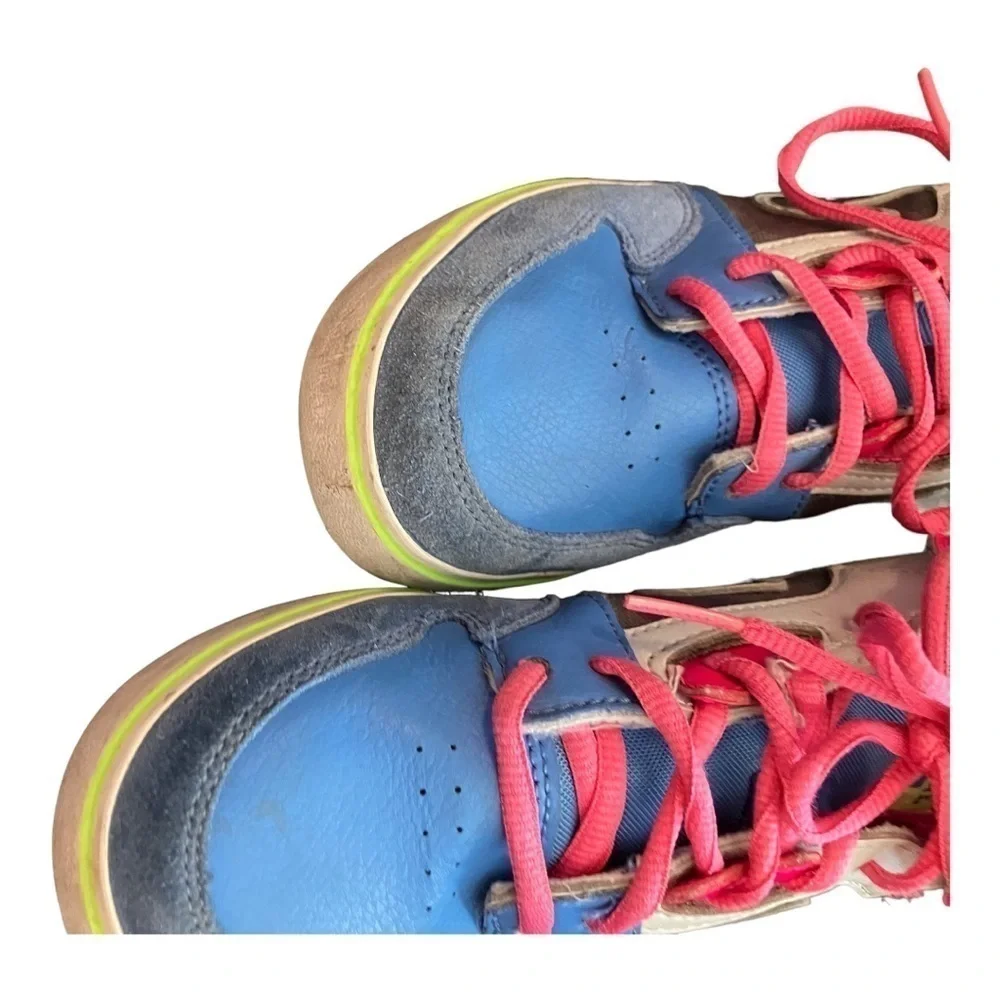 Nike Ruckus 2 High Grey Blue Fuchsia Skate Shoes 3Y